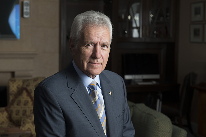 Alex Trebek poses for a portrait